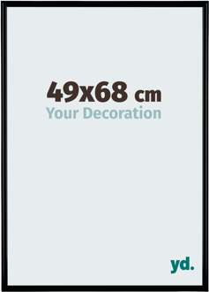 Fotolijst 49x68 cm - Zwart Mat - Kunststof - Bordeaux