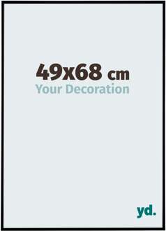 Fotolijst 49x68 cm - Zwart Mat - Kunststof - Evry