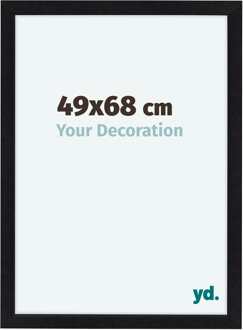 Fotolijst 49x68 cm - Zwart Mat - MDF - Como