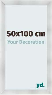 Fotolijst 50x100 cm - Aluminium Geborsteld - MDF - Pisa