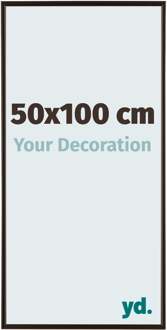 Fotolijst 50x100 cm - Antraciet - Kunststof - Evry