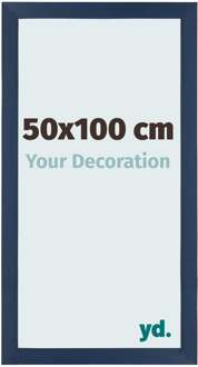 Fotolijst 50x100 cm - Donkerblauw Geveegd - MDF - Mura