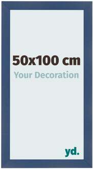 Fotolijst 50x100 cm - Donkerblauw Geveegd - MDF - Pisa