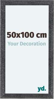 Fotolijst 50x100 cm - Grijs Geveegd - MDF - Como