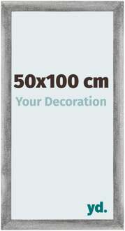 Fotolijst 50x100 cm - Grijs Geveegd - MDF - Mura