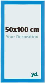 Fotolijst 50x100 cm - Helder Blauw - MDF - Mura