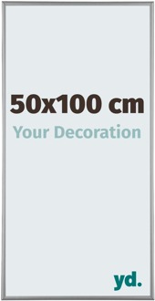 Fotolijst 50x100 cm - Platina - Aluminium - Kent