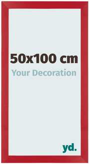 Fotolijst 50x100 cm - Rood - MDF - Mura