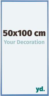 Fotolijst 50x100 cm - Staal Blauw - Aluminium - Kent