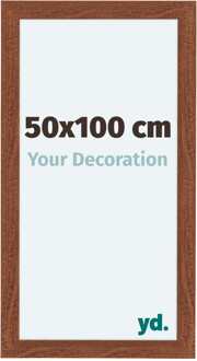 Fotolijst 50x100 cm - Walnoot - MDF - Como