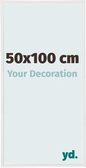 Fotolijst 50x100 cm - Wit Hoogglans - Kunststof - Annecy