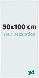 Fotolijst 50x100 cm - Wit Hoogglans - Kunststof - Evry