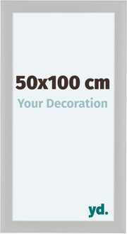 Fotolijst 50x100 cm - Wit - Houtnerf - MDF - Como Wit Houtnerf