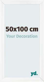 Fotolijst 50x100 cm - Wit Mat - MDF - Pisa