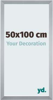 Fotolijst 50x100 cm - Zilver Glans - MDF - Catania
