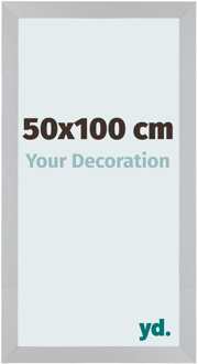 Fotolijst 50x100 cm - Zilver Mat - MDF - Mura