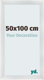 Fotolijst 50x100 cm - Zilver Mat - MDF - Pisa