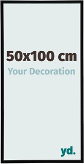 Fotolijst 50x100 cm - Zwart Hoogglans - Kunststof - Annecy