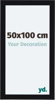 Fotolijst 50x100 cm - Zwart Hoogglans - MDF - Como
