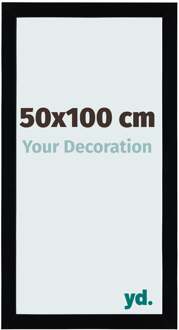 Fotolijst 50x100 cm - Zwart Hoogglans - MDF - Mura