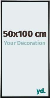 Fotolijst 50x100 cm - Zwart Mat - Aluminium - Austin