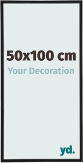 Fotolijst 50x100 cm - Zwart Mat - Kunststof - Annecy