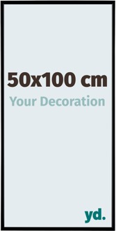 Fotolijst 50x100 cm - Zwart Mat - Kunststof - Evry