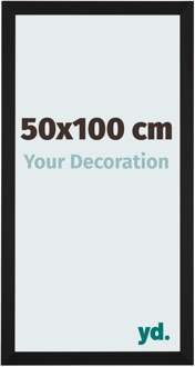 Fotolijst 50x100 cm - Zwart Mat - MDF - Catania