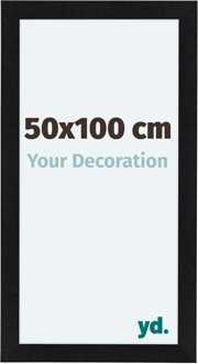 Fotolijst 50x100 cm - Zwart Mat - MDF - Como