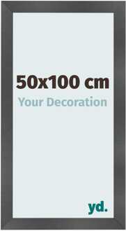 Fotolijst 50x100 cm - Zwart Mat - MDF - Pisa