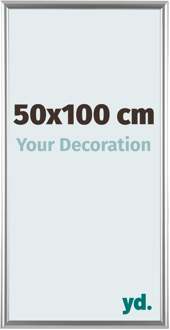 Fotolijst 50x100cm - Zilver - Kunststof - Bordeaux - 50x100 cm