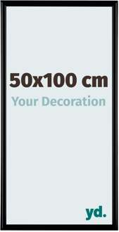 Fotolijst 50x100cm - Zwart Mat - Kunststof - Bordeaux - 50x100 cm