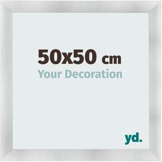 Fotolijst 50x50 cm - Aluminium Geborsteld - MDF - Pisa