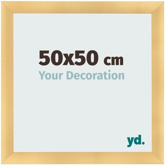 Fotolijst 50x50 cm - Goud Mat - MDF - Pisa