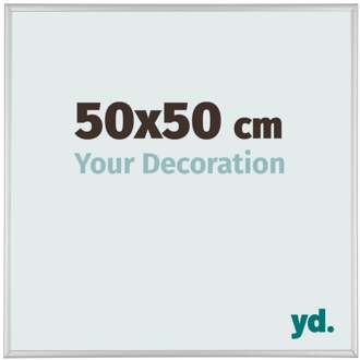 Fotolijst 50x50 cm - Zilver Mat - Aluminium - Kent