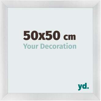 Fotolijst 50x50 cm - Zilver Mat - MDF - Pisa