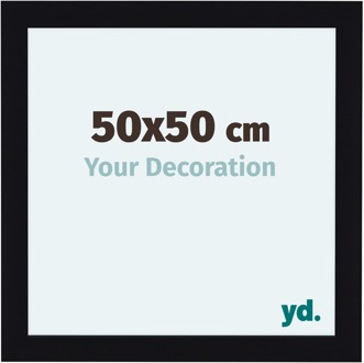 Fotolijst 50x50 cm - Zwart Hoogglans - MDF - Como
