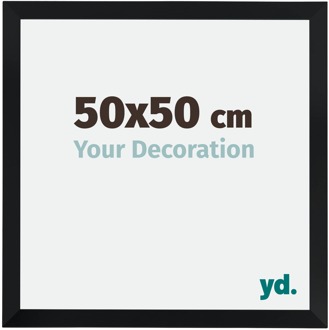 Fotolijst 50x50 cm - Zwart Mat - MDF - Catania