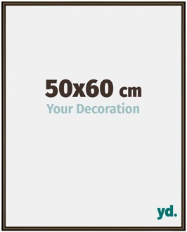 Fotolijst 50x60 cm - Walnoot Structuur - Aluminium - New York