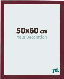 Fotolijst 50x60 cm - Wijnrood Geveegd - MDF - Bologna