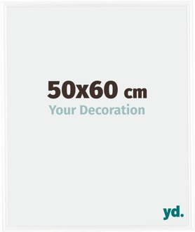 Fotolijst 50x60 cm - Wit Hoogglans - Kunststof - Bordeaux