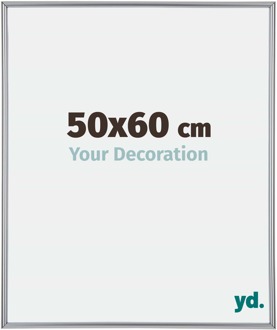Fotolijst 50x60 cm - Zilver Hoogglans - Kunststof - Annecy
