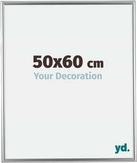 Fotolijst 50x60 cm - Zilver - Kunststof - Bordeaux