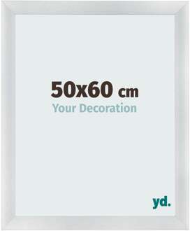 Fotolijst 50x60 cm - Zilver Mat - MDF - Pisa