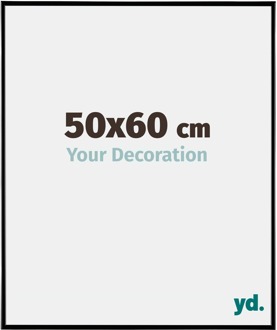 Fotolijst 50x60 cm - Zwart Hoogglans - Kunststof - Evry