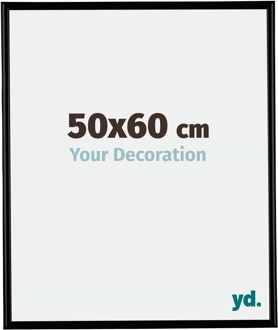 Fotolijst 50x60 cm - Zwart Mat - Kunststof - Bordeaux