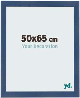 Fotolijst 50x65 cm - Donkerblauw Geveegd - MDF - Pisa