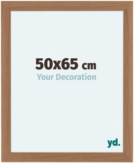 Fotolijst 50x65 cm - Noten- Hout - Licht - MDF - Como Notenhout Licht