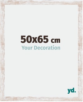 Fotolijst 50x65 cm - White Wash - MDF - Catania