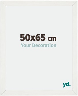 Fotolijst 50x65 cm - Wit Geveegd - MDF - Mura